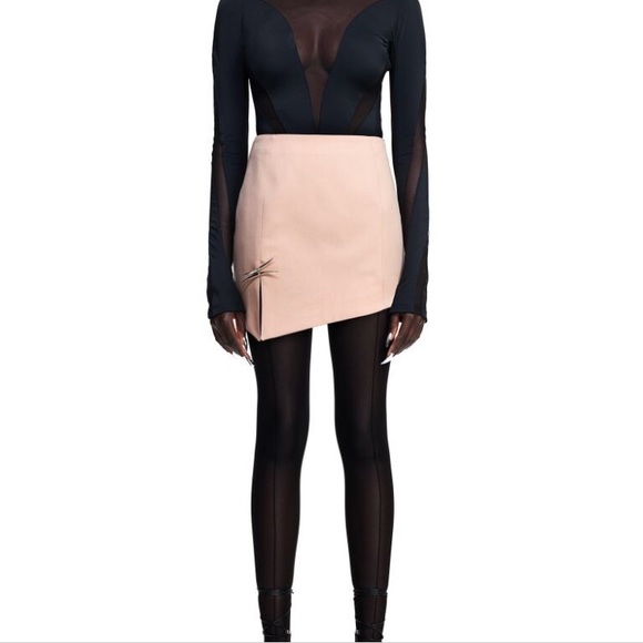 Mugler x HM wool skirt pink US18 - Picture 9 of 9
